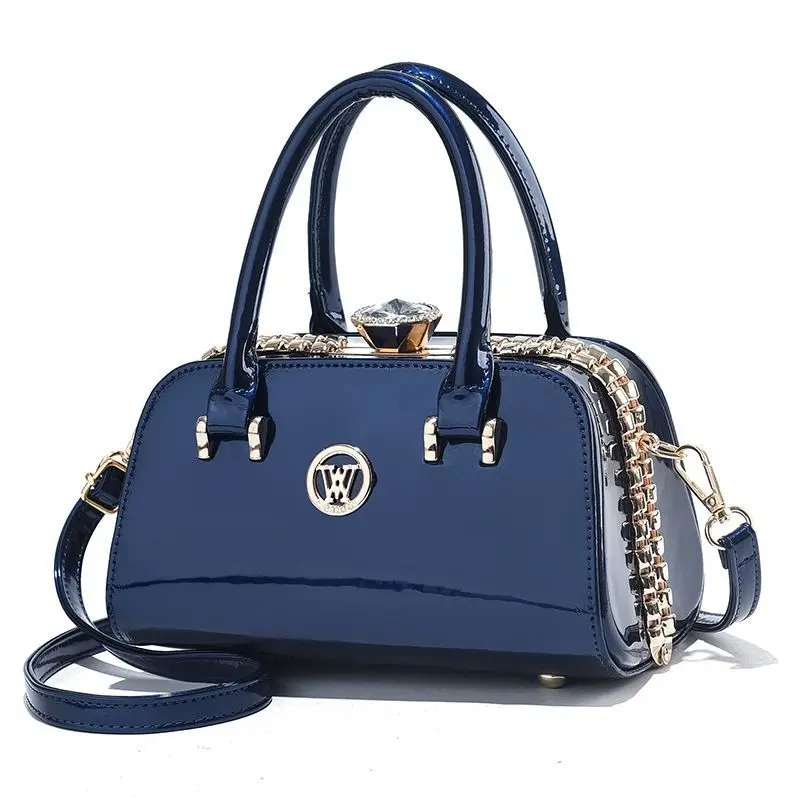 Luxury Brand Designer Women's Handbag High Quality Single Shoulder Bag Steel Frame Leather Crossbody Bag Classic Retro Tote bag