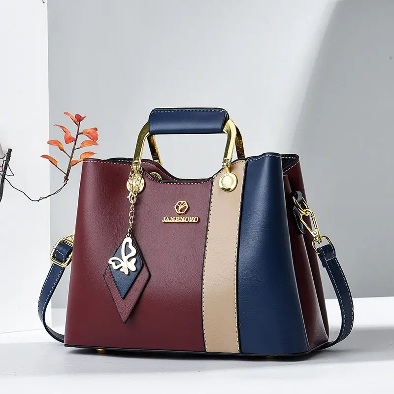 High Quality Leather Women's Crossbody Bags Large Capacity Female Shoulder Handbag Boston Ladies Bag Luxury Designer Handbag