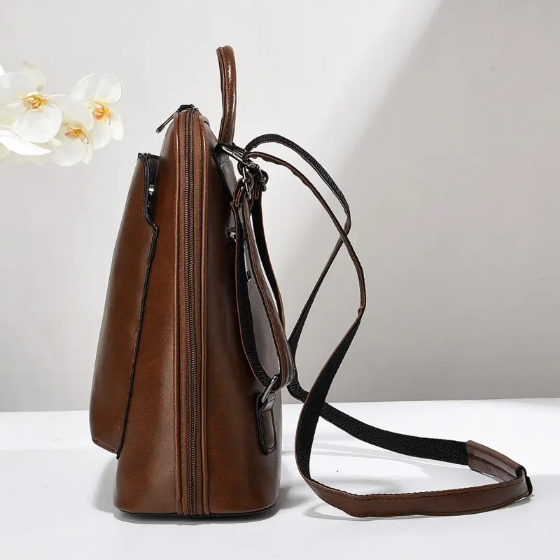 Korean Student Backpack Designer High Quality School Bags Teenage Girls Cute Women's Backpack  Book Bag Soft Leather Rucksack