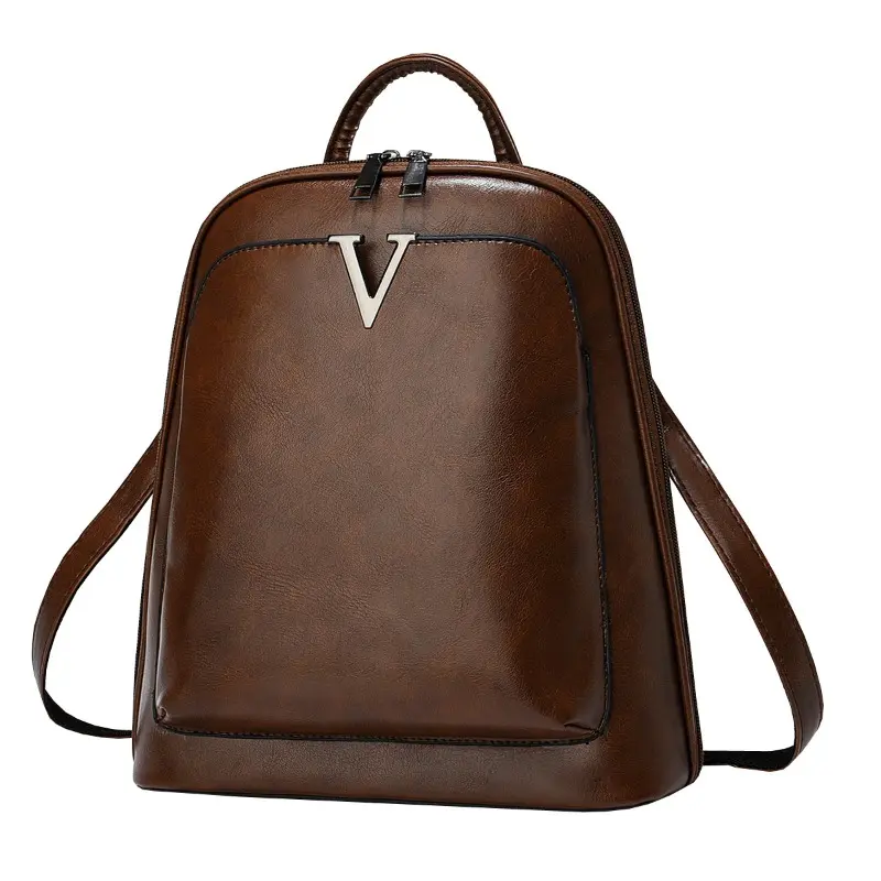 Korean Student Backpack Designer High Quality School Bags Teenage Girls Cute Women's Backpack  Book Bag Soft Leather Rucksack