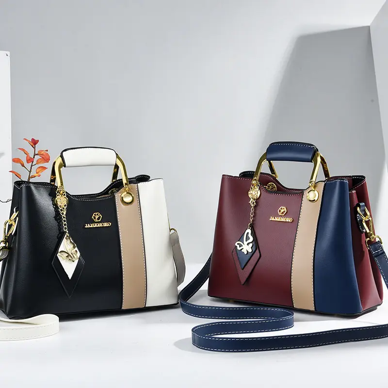 High Quality Leather Women's Crossbody Bags Large Capacity Female Shoulder Handbag Boston Ladies Bag Luxury Designer Handbag