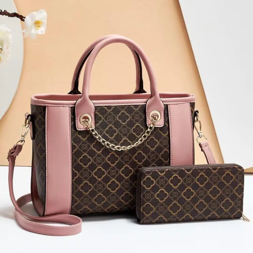 Fashion Printed Women Bags Casual Plaid Printed Women Handbags Bag Versatile Pu Leather Totes Shoulder Bag Female Messenger Bag