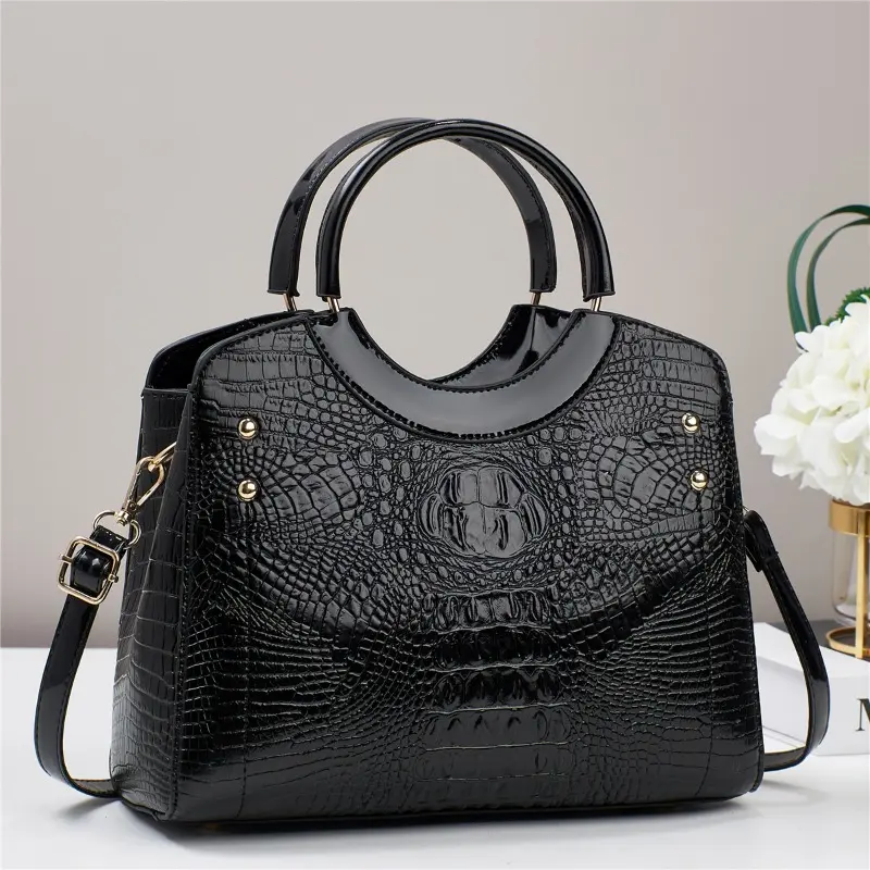Women's Handbag Light Luxury New Leather Shoulder Bag Designer Retro Ladies Crossbody Bag Brand Ladies Handheld Round Bag