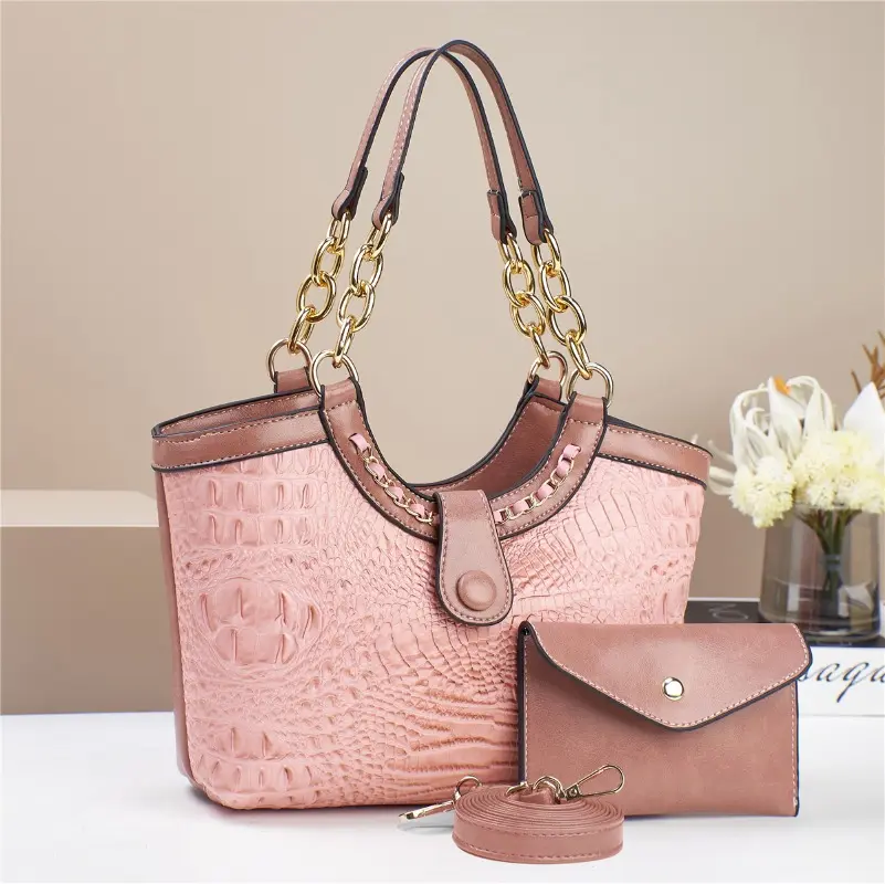 2Piece Set Chain Women's Bag 2025 Trend Korean Handbags Designer Luxury Ladies Shoulder Bags Fashion Versatile Crossbody Bag
