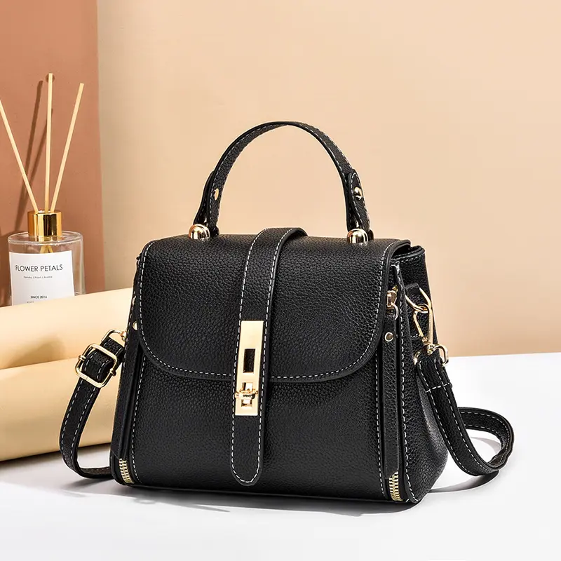Womens Crossbody Bags 2024 New Lock Shoulder Bags Simple Lady Travel Belt Purses and Handbags Summer Fashion Portable Packet