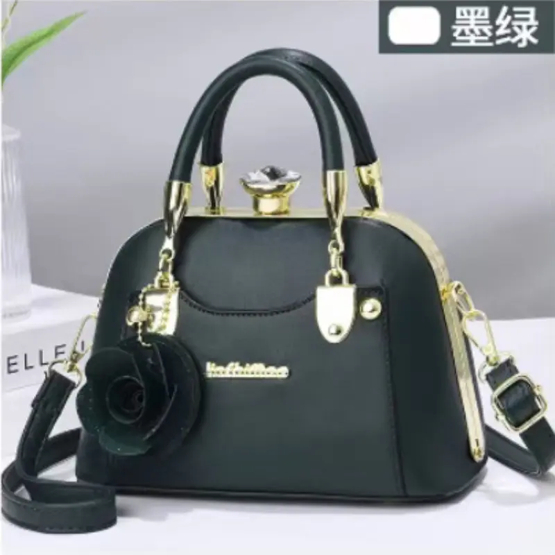 Exquisite Flower Pendant Women's Bag High-quality Women's Shoulder Crossbody Bag 2024 New Korean Version Trendy Women's Handbag