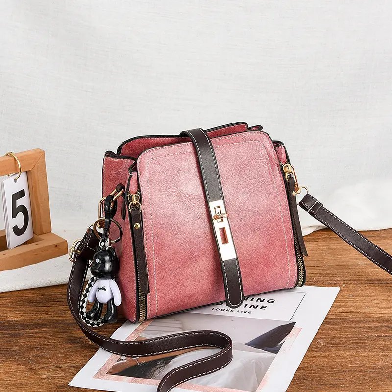 2024 New Women's Bag Women's Quality Single Shoulder Crossbody Bucket Bag Candy Color Fashion Small Square Bag Bolsa Feminina