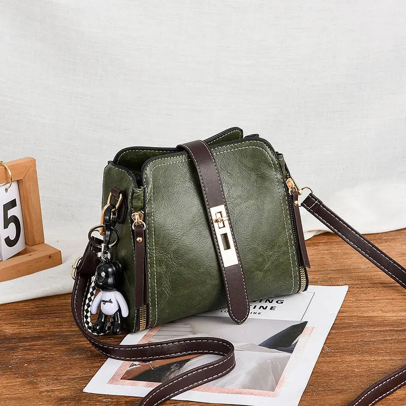2024 New Women's Bag Women's Quality Single Shoulder Crossbody Bucket Bag Candy Color Fashion Small Square Bag Bolsa Feminina