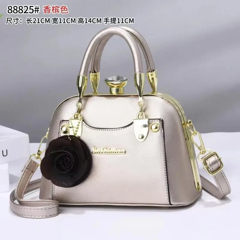Exquisite Flower Pendant Women's Bag High-quality Women's Shoulder Crossbody Bag 2024 New Korean Version Trendy Women's Handbag