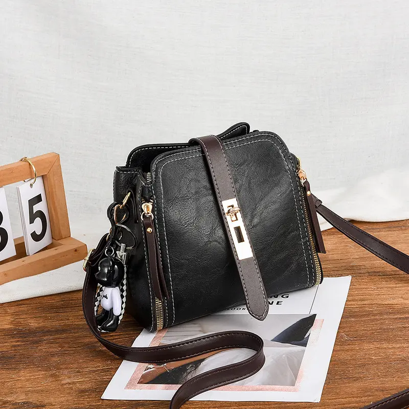 2024 New Women's Bag Women's Quality Single Shoulder Crossbody Bucket Bag Candy Color Fashion Small Square Bag Bolsa Feminina