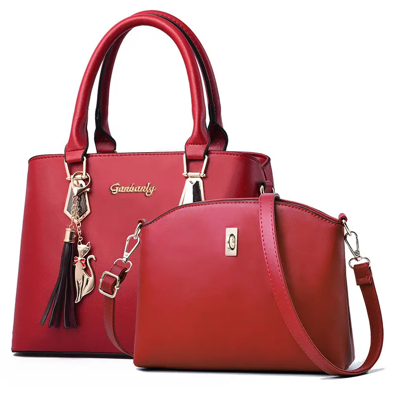2024 New Fashion Two Piece Set Women's Handbag with Wallet Quality Leather Shoulder Bag Women's Crossbody Bag Casual Tote Bags