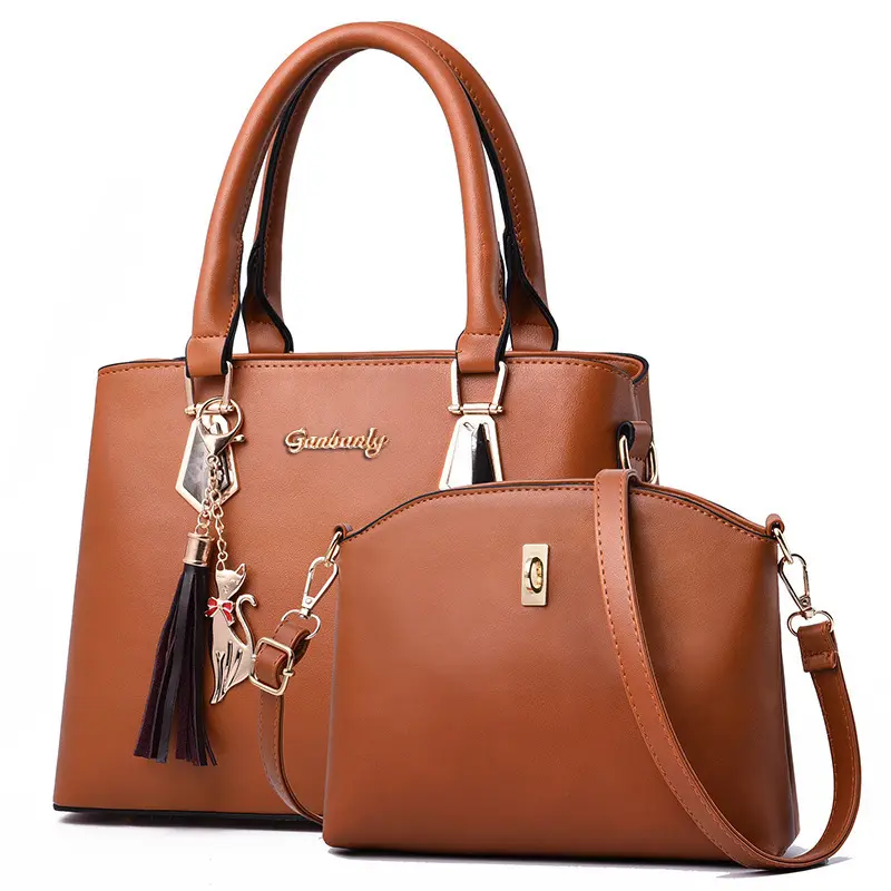 2024 New Fashion Two Piece Set Women's Handbag with Wallet Quality Leather Shoulder Bag Women's Crossbody Bag Casual Tote Bags