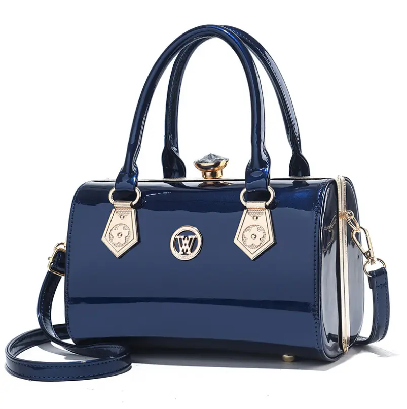 Luxury brand designer women's handbag new patent leather shoulder bag wedding party crossbody bag classic glossy tote bag women