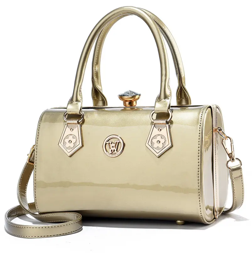 Luxury brand designer women's handbag new patent leather shoulder bag wedding party crossbody bag classic glossy tote bag women