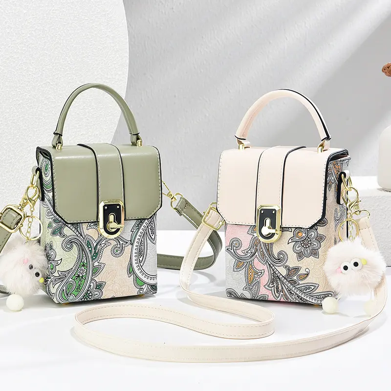 Women Elegant Flip Phone Bags Fashion Designer Print Crossbody Bags Ladies Purses and Handbags Sac Small Messenger Shoulder Bag