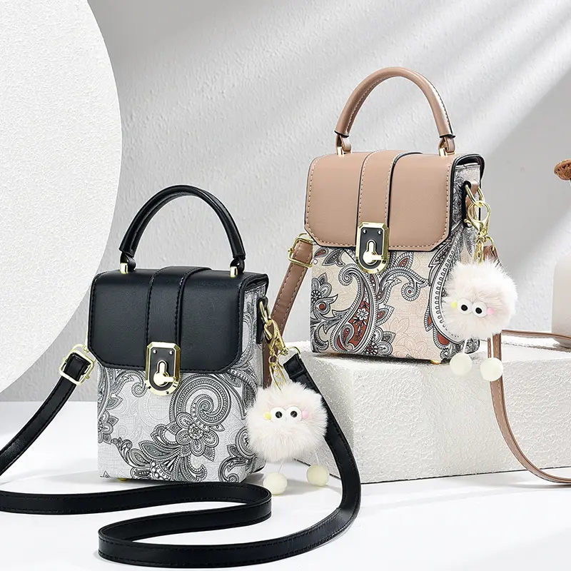 Women Elegant Flip Phone Bags Fashion Designer Print Crossbody Bags Ladies Purses and Handbags Sac Small Messenger Shoulder Bag