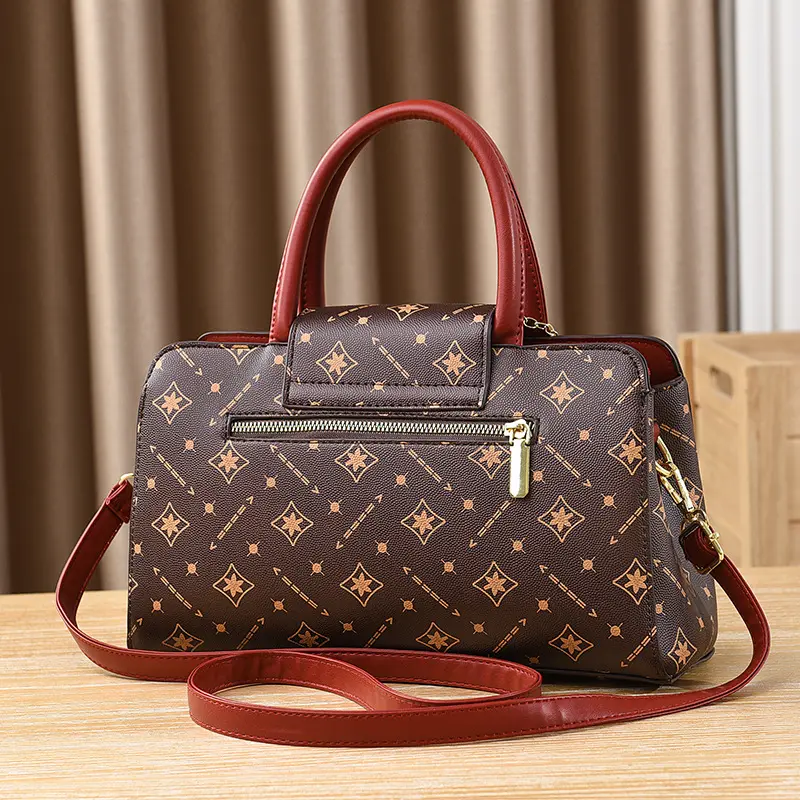 High Quality Leather Printing Handbags Purses Designer Women Bags Large Capacity Shoulder Crossbody Tote Bag New Trend Sac Women