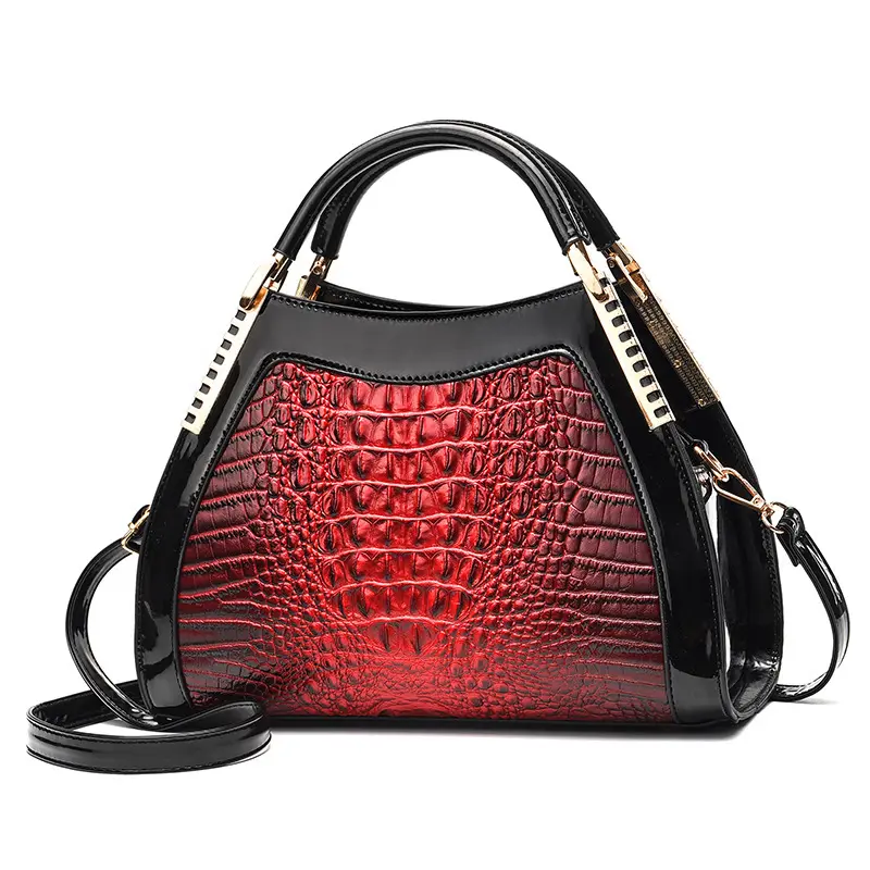 Fashionable New Women's Handbag Classic Retro Shoulder Bag Crocodile Pattern Large Capacity Crossbody Bag Trendy Simple Tote Bag