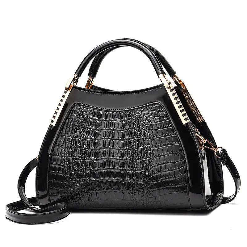 Fashionable New Women's Handbag Classic Retro Shoulder Bag Crocodile Pattern Large Capacity Crossbody Bag Trendy Simple Tote Bag