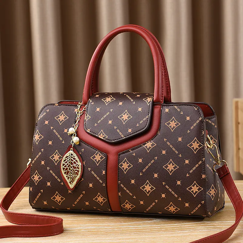 High Quality Leather Printing Handbags Purses Designer Women Bags Large Capacity Shoulder Crossbody Tote Bag New Trend Sac Women