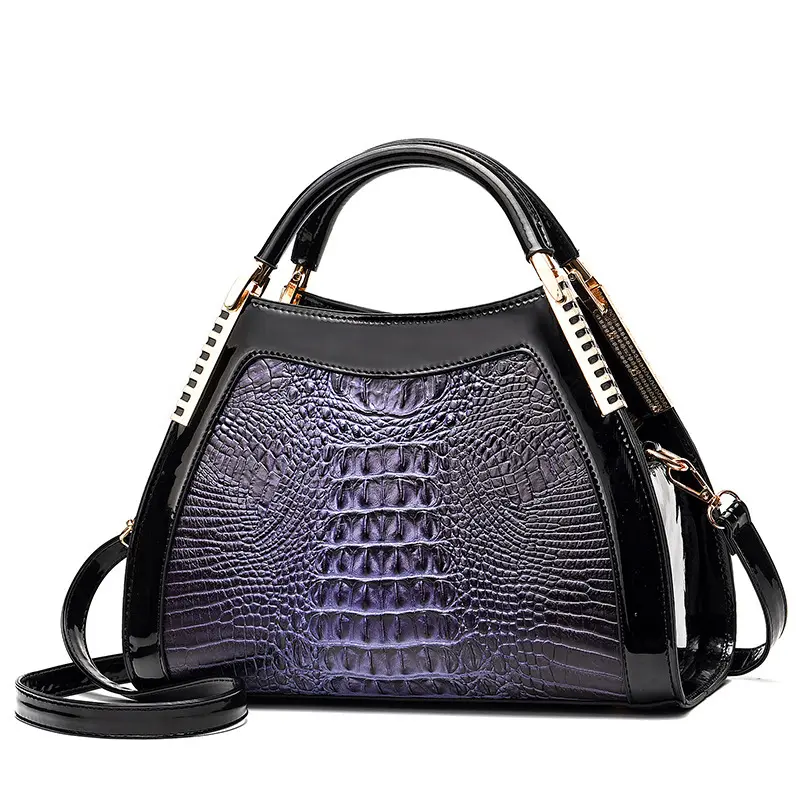 Fashionable New Women's Handbag Classic Retro Shoulder Bag Crocodile Pattern Large Capacity Crossbody Bag Trendy Simple Tote Bag