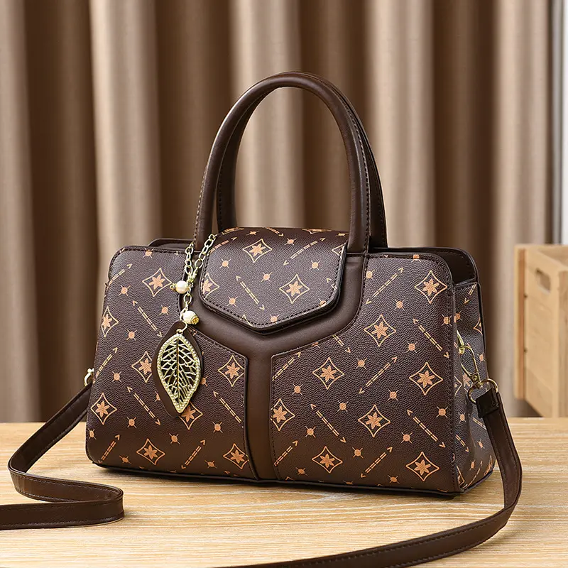 High Quality Leather Printing Handbags Purses Designer Women Bags Large Capacity Shoulder Crossbody Tote Bag New Trend Sac Women