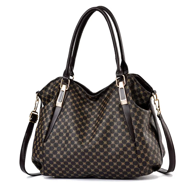 Soft Leather Women's Totes Bag Retro Roomy Women's Shopping Bags Mother Shoulder Messenger Bag Print Women Handbags Sac A Main