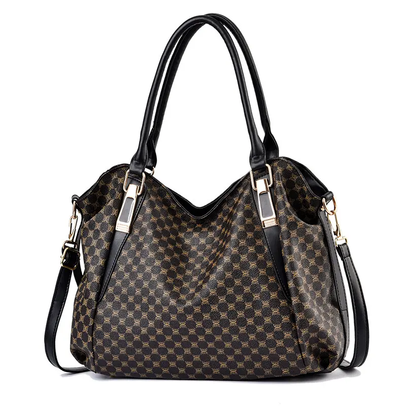 Soft Leather Women's Totes Bag Retro Roomy Women's Shopping Bags Mother Shoulder Messenger Bag Print Women Handbags Sac A Main
