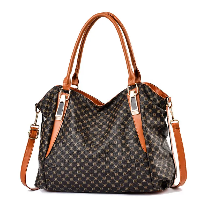 Soft Leather Women's Totes Bag Retro Roomy Women's Shopping Bags Mother Shoulder Messenger Bag Print Women Handbags Sac A Main