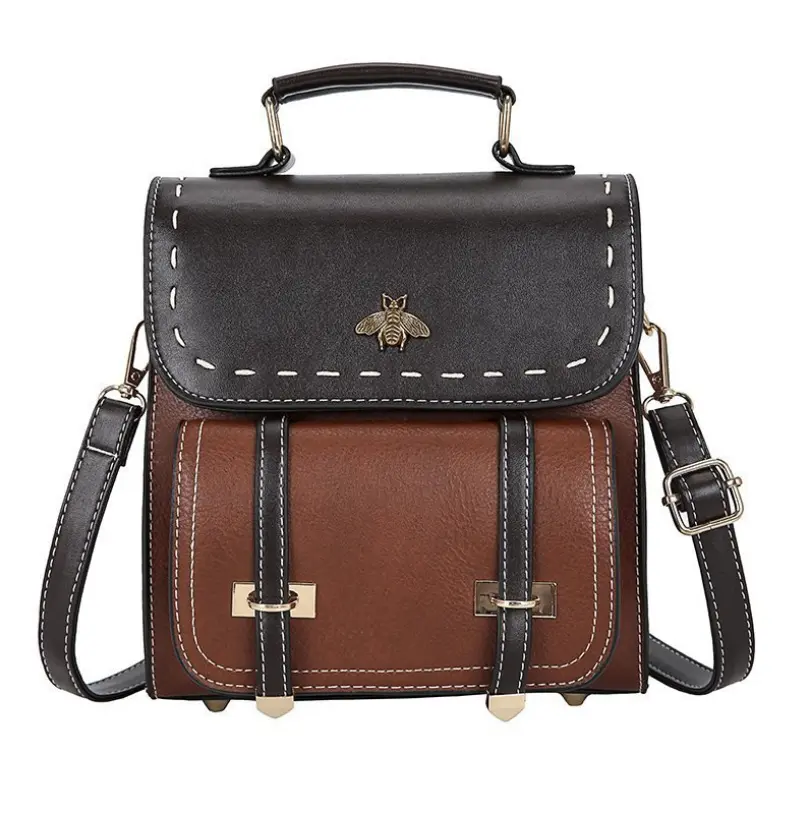 Fashion Brand Designer Women'S Handbag Small Bee New Messenger Bag Pu Mini Multi-Purpose Versatile Shoulder Bag Wo men Backpack
