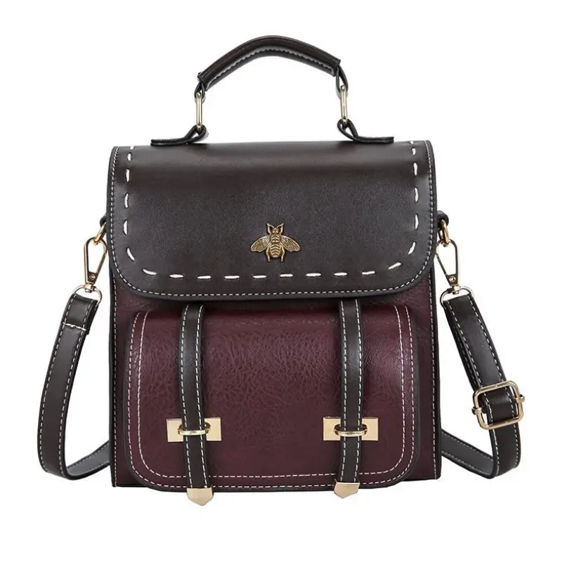 Fashion Brand Designer Women'S Handbag Small Bee New Messenger Bag Pu Mini Multi-Purpose Versatile Shoulder Bag Wo men Backpack