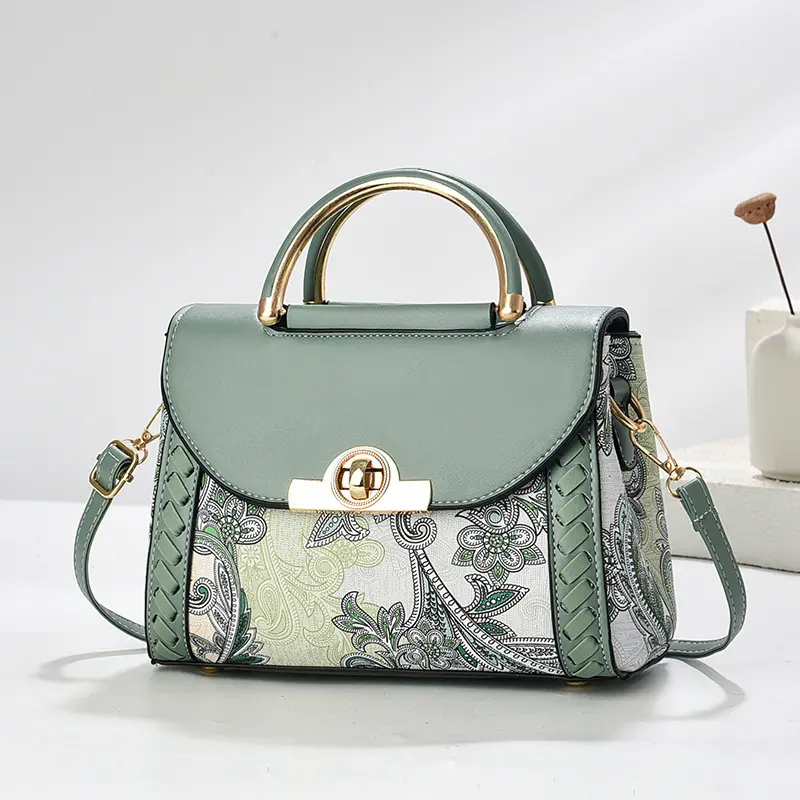 Portable Womens Small Square Bag Fashion Lock Shoulder Bag Simple Casual Shopping Messenger Bag 2025 New Women's Handbag