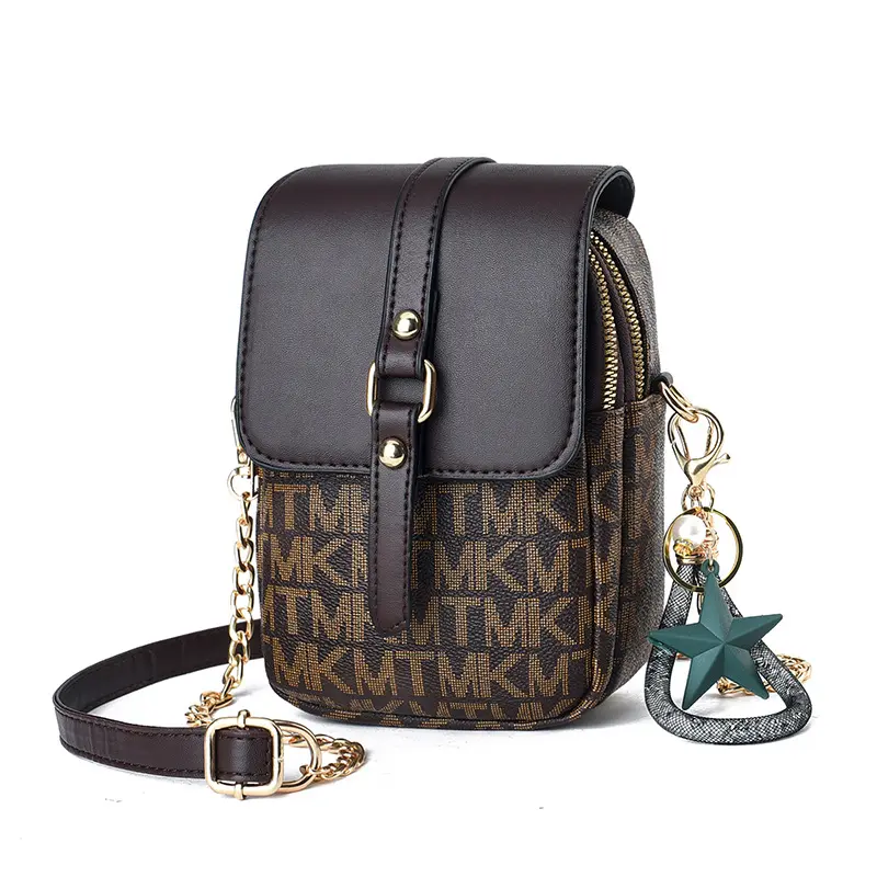 Summer Popular Women's Bags 2024 Fashion Small Square Bag Wild Shoulder Bag Letter Printing Messenger Bag Mini Mobile Phone Bag