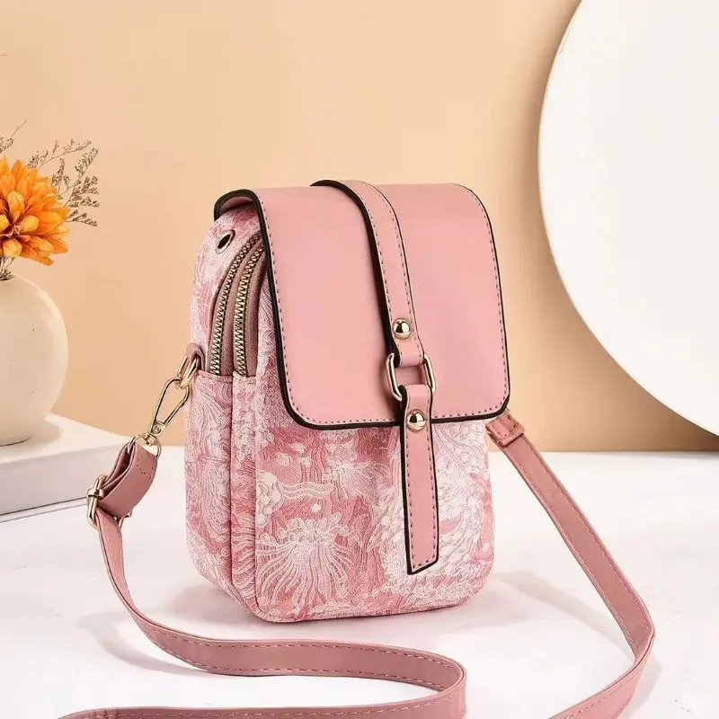 2025 New Printed Small Shoulder Bags High End Women's Bag High Quality Mobile Phone Bag Womens Single Shoulder Crossbody Bag