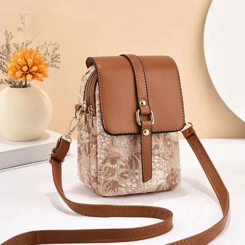 2025 New Printed Small Shoulder Bags High End Women's Bag High Quality Mobile Phone Bag Womens Single Shoulder Crossbody Bag