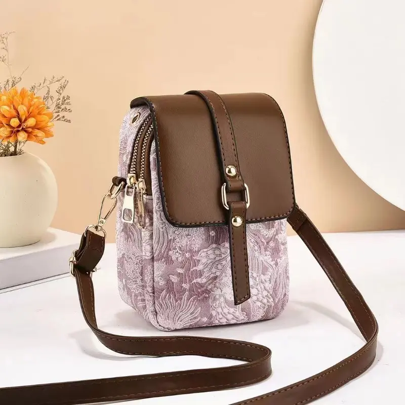 2025 New Printed Small Shoulder Bags High End Women's Bag High Quality Mobile Phone Bag Womens Single Shoulder Crossbody Bag