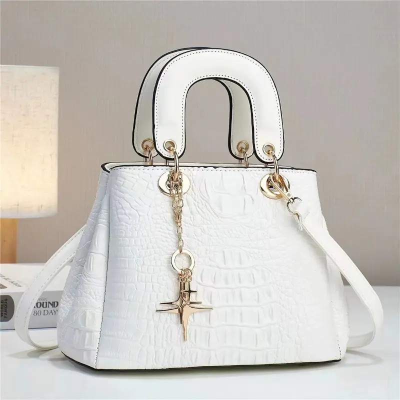 High-quality Leather Womens Shoulder Bag for Women Simple Fashion Style Handbags Ladies Shopper Boston Crossbody Bags
