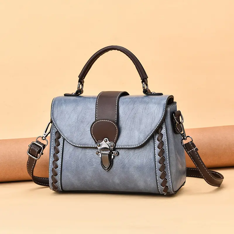 2024 New High Quality Leather Women's Handbag Lady's Shoulder Bags Designer Female Cross Body Bag Lady Square Handbag