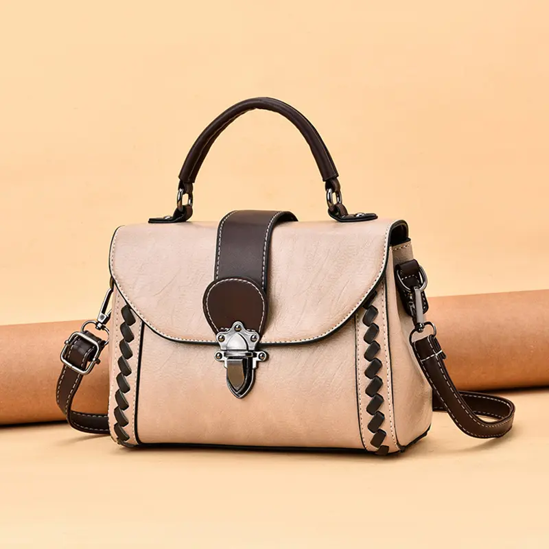 2024 New High Quality Leather Women's Handbag Lady's Shoulder Bags Designer Female Cross Body Bag Lady Square Handbag