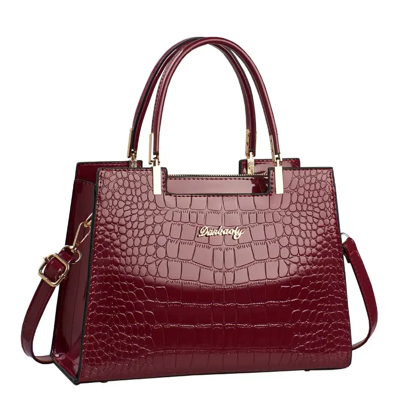 Classic Lacquer Leather Women's Bag 2024 New Versatile Women's Handbag Mom's Ladies Shoulder Crossbody Bag Casual Tote Bags