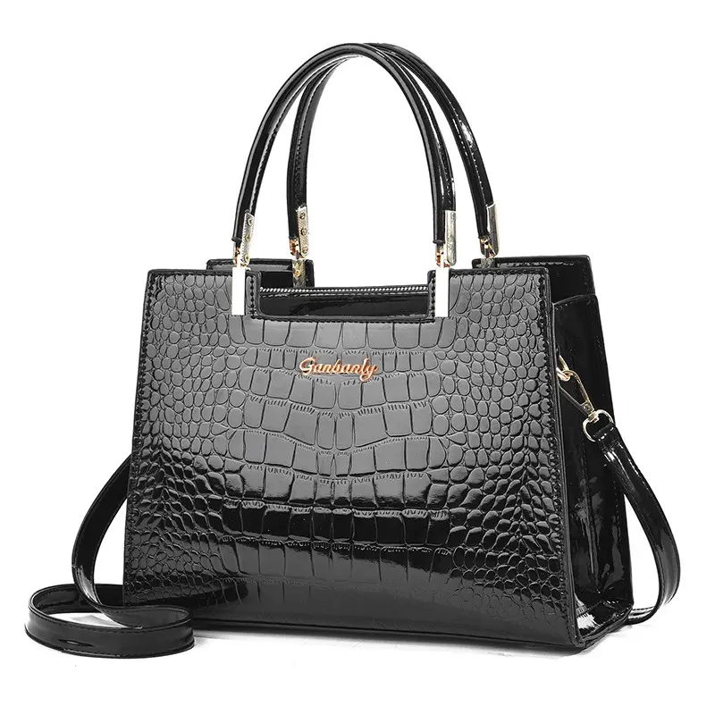 Classic Lacquer Leather Women's Bag 2024 New Versatile Women's Handbag Mom's Ladies Shoulder Crossbody Bag Casual Tote Bags