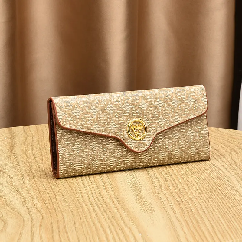 2025 New Fashion Women's Wallet Multi Functional Retro Printed Zero Wallet Women's Long Zero Wallet Fashion Luxury Ladies Bag
