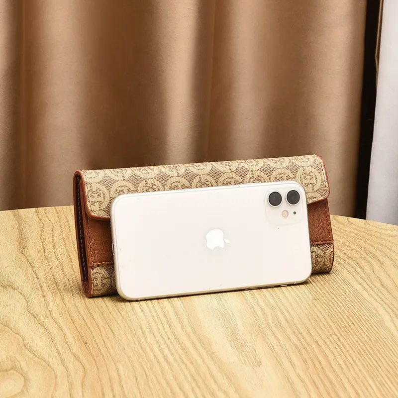 2025 New Fashion Women's Wallet Multi Functional Retro Printed Zero Wallet Women's Long Zero Wallet Fashion Luxury Ladies Bag