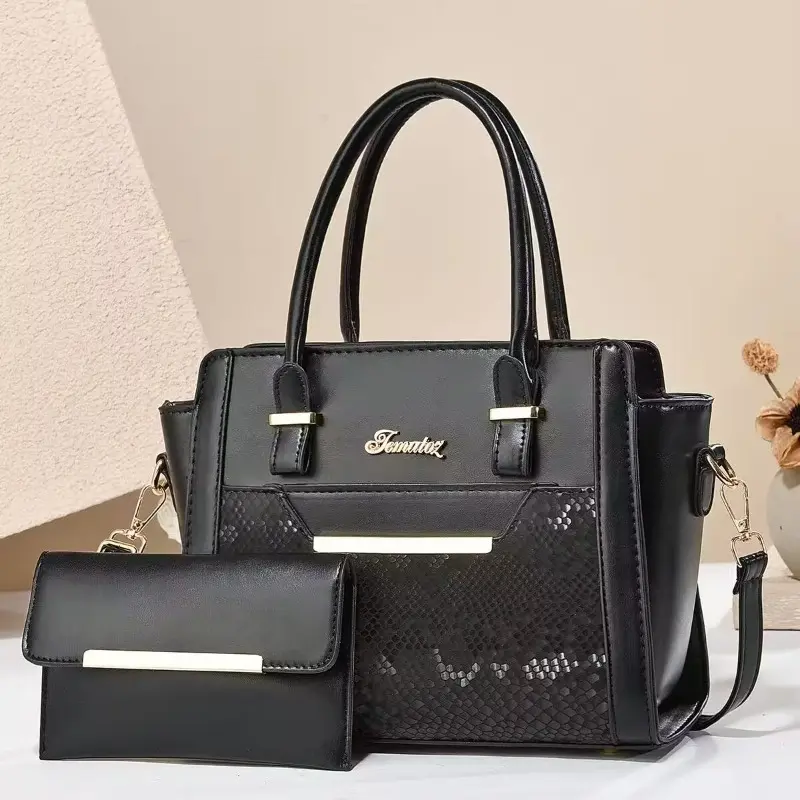 2pc/set Women Fashion Casual Totes Bags Luxury Handbags Designer Shoulder Bags for Women Crossbody Composite Bag Bolsa Feminina