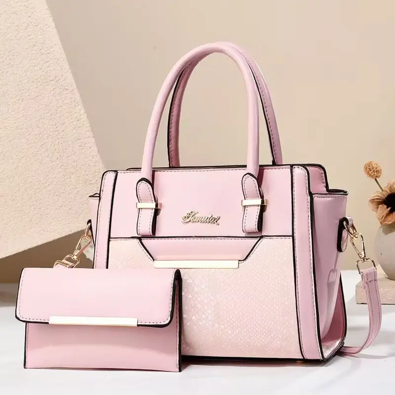 2pc/set Women Fashion Casual Totes Bags Luxury Handbags Designer Shoulder Bags for Women Crossbody Composite Bag Bolsa Feminina