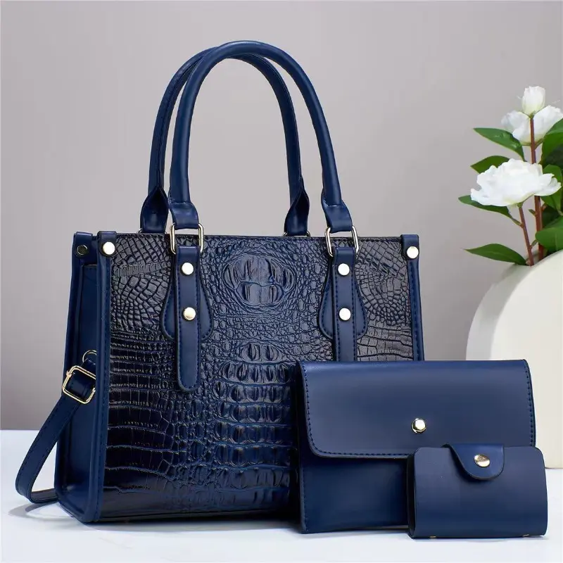 3 Sets or 1 Big Bag Women's Handbag Large Capacity Bags Luxury Shoulder Crossbody Bags Small Coin Purse Quality Pu Leather Sac