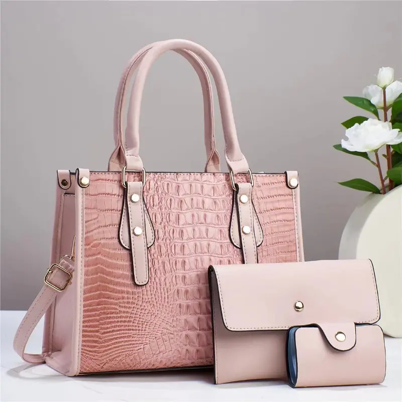 3 Sets or 1 Big Bag Women's Handbag Large Capacity Bags Luxury Shoulder Crossbody Bags Small Coin Purse Quality Pu Leather Sac