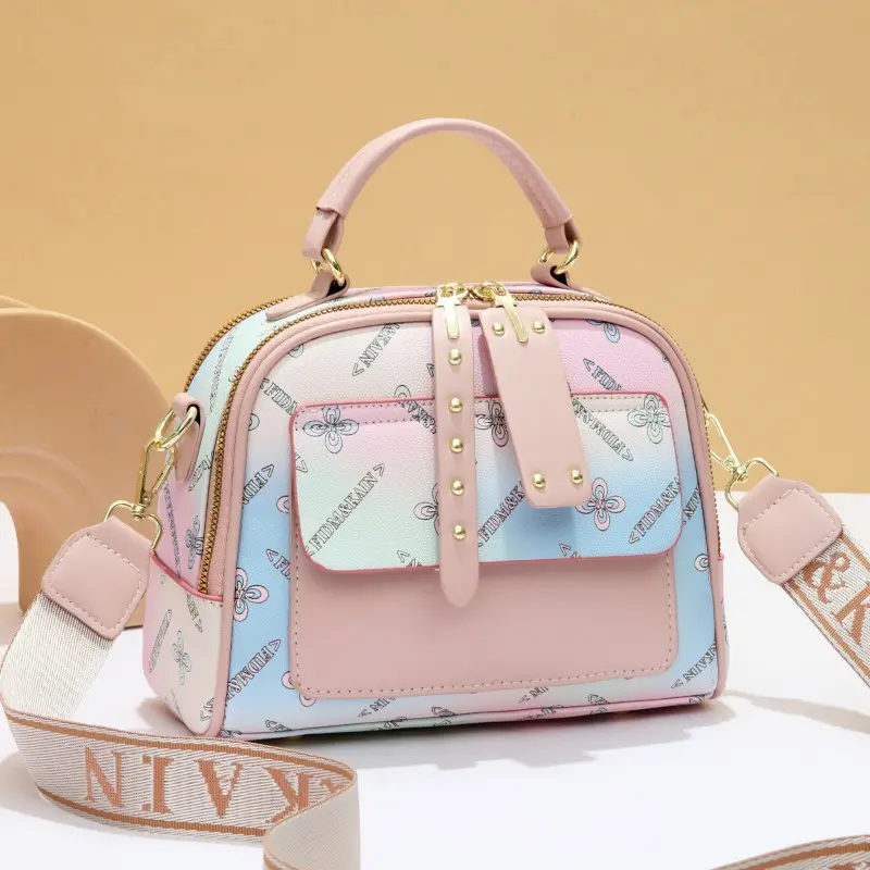 Luxury Design Small Square Shoulder Bags Top Quality PU Leather Women Handbag Classic Tote Bag Female Messenger Bag  women Bolso
