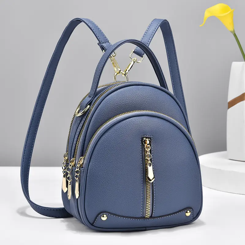 Fashionable New Women'S Small Square Bag Multi Functional Backpack Candy Color Classic Single Shoulder Crossbody Bag Handbag