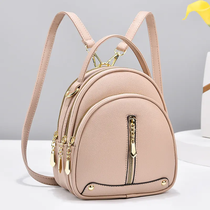 Fashionable New Women'S Small Square Bag Multi Functional Backpack Candy Color Classic Single Shoulder Crossbody Bag Handbag